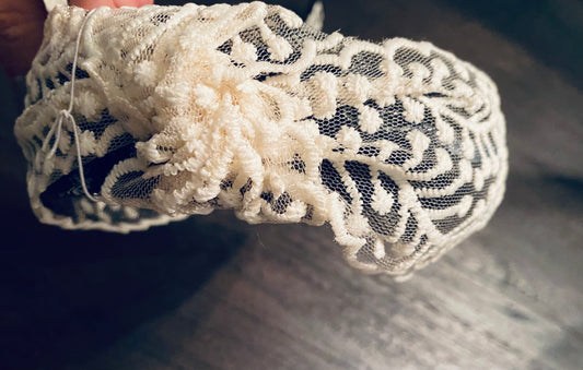 Ivory Lace headband