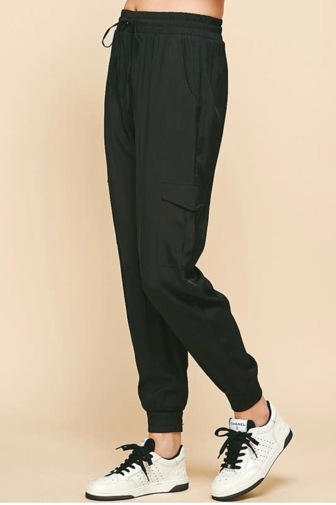 Black Silk Joggers