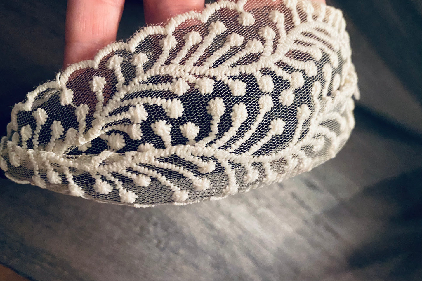 Ivory Lace headband