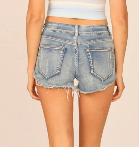 Ocean Drive Distressed Denim Short Short